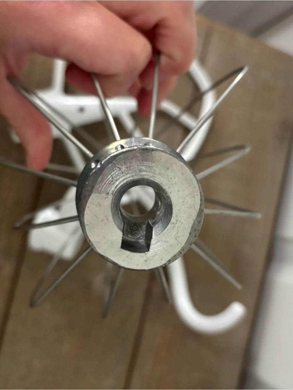KitchenAid White Paddle Beater, Dough Hook, and Wire Whisk Set